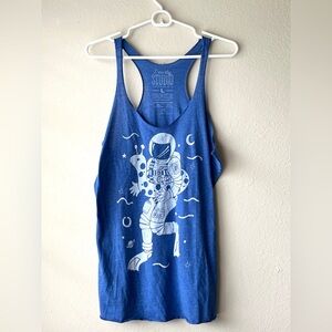 Astronaut Blue Tank Top